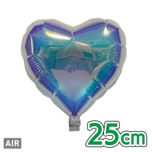 バルーン 文字入れ オーダー 25cm ハート マーメイドフォイル